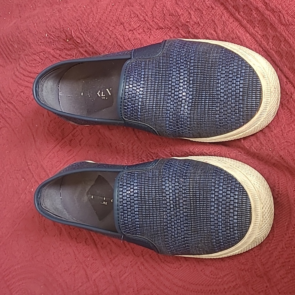 Ralph Lauren navy blue slip on sneakers